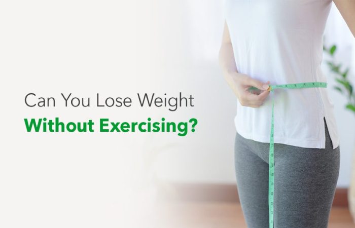 Can you Lose Weight Without Exercising_