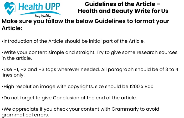 Guidelines for the article Healthupp 