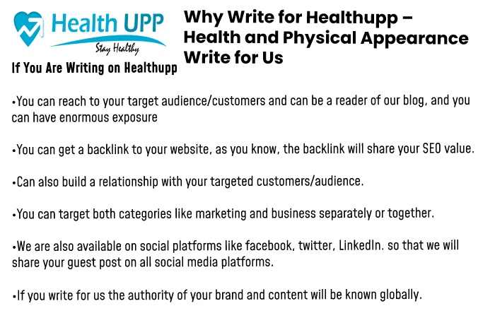 Why write for us Healthupp 