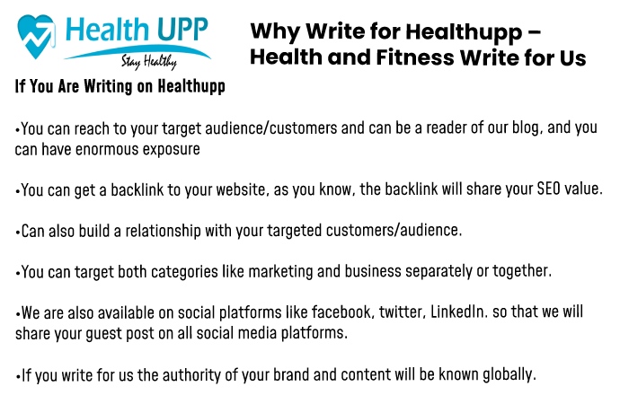 Why write for us Healthupp 