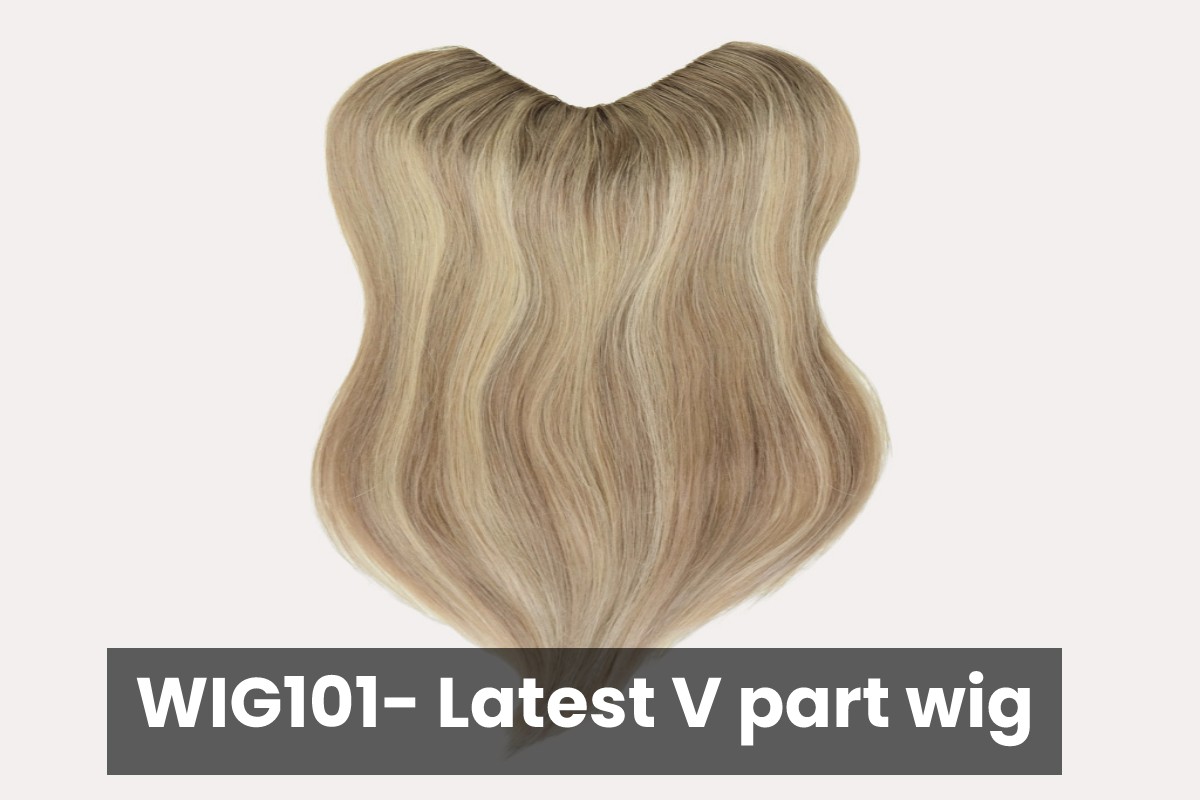 WIG101- Latest V part wig – 2023
